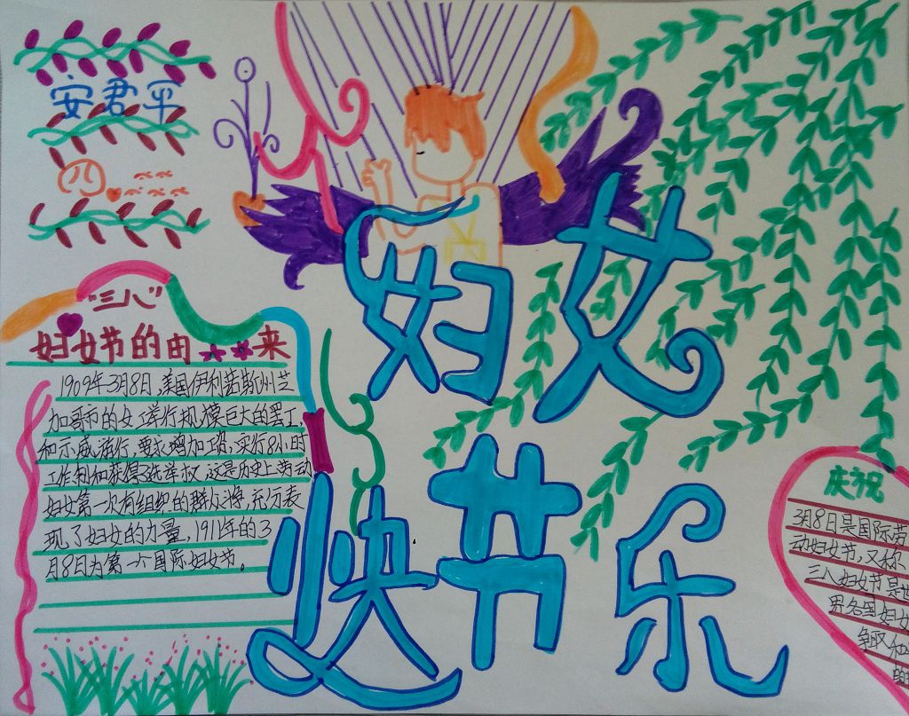 2023妇女节手抄报内容简单