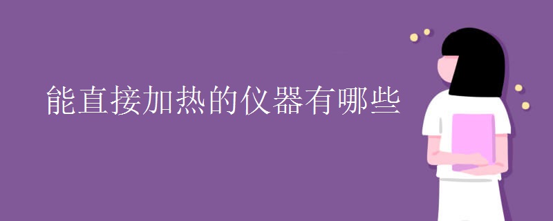 能直接加热的仪器有哪些