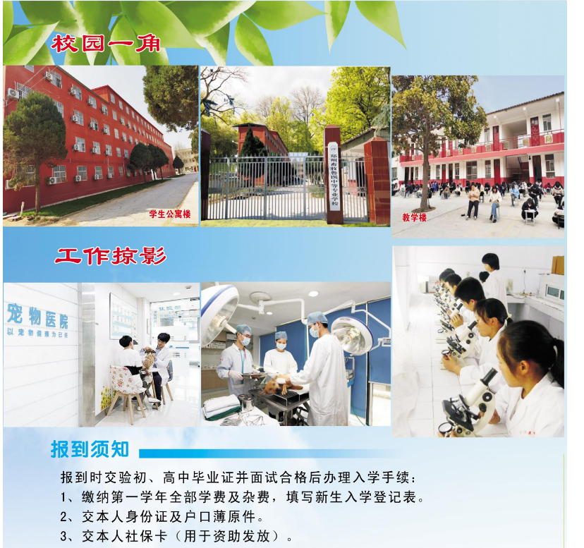 郑州畜牧兽医中等专业学校招生章程