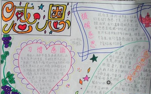 感恩节手抄报大全