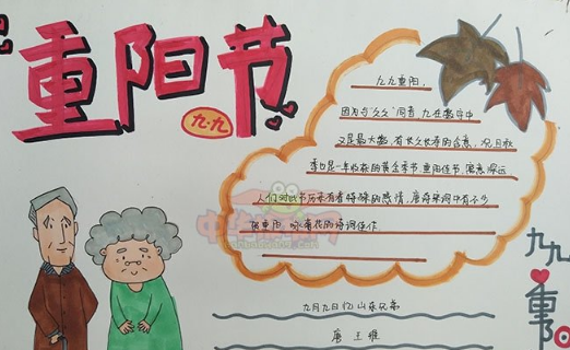 重阳节又简单又漂亮的手抄报