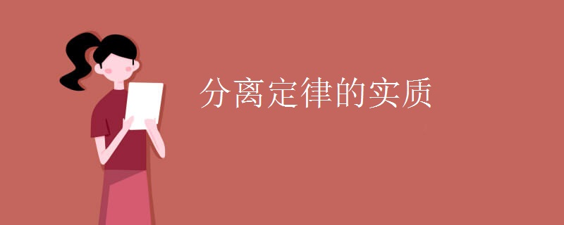 分离定律的实质