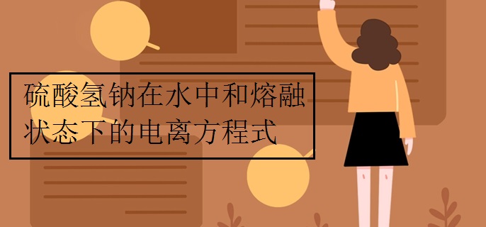 硫酸氢钠在水中和熔融状态下的电离方程式
