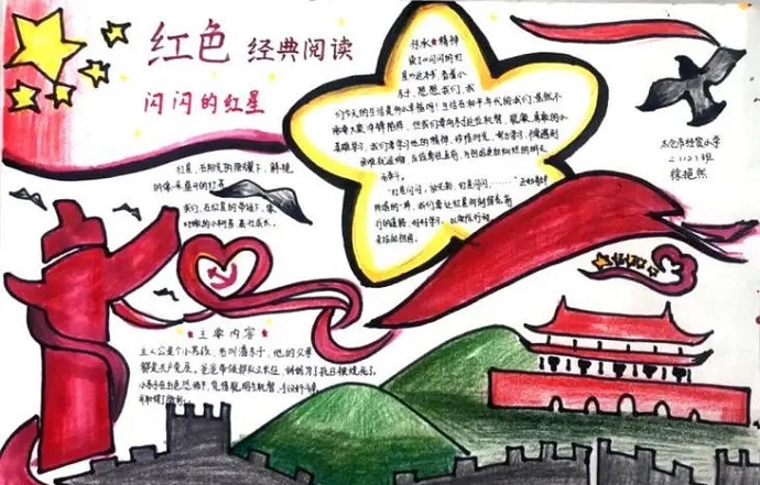 闪闪红星照我心手抄报内容文字