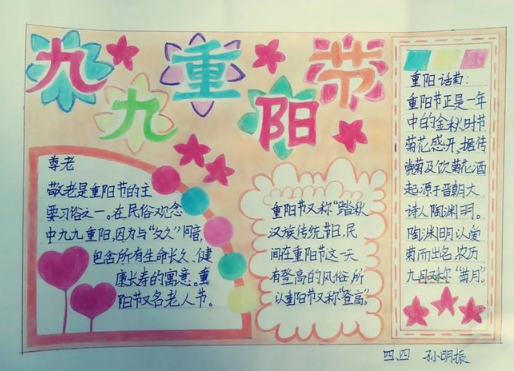 重阳节又简单又漂亮的手抄报