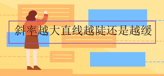 斜率越大直线越陡还是越缓