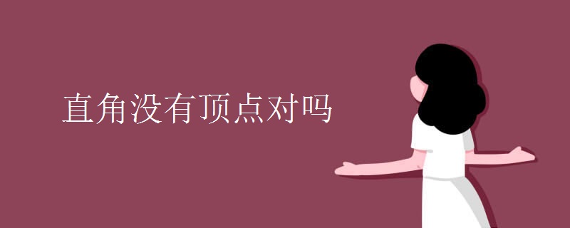直角没有顶点对吗