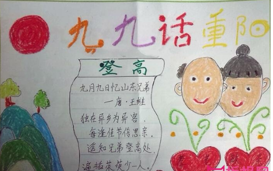 重阳节又简单又漂亮的手抄报