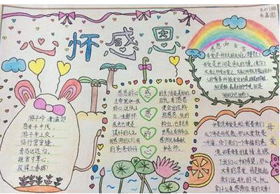 感恩节手抄报一等奖图片