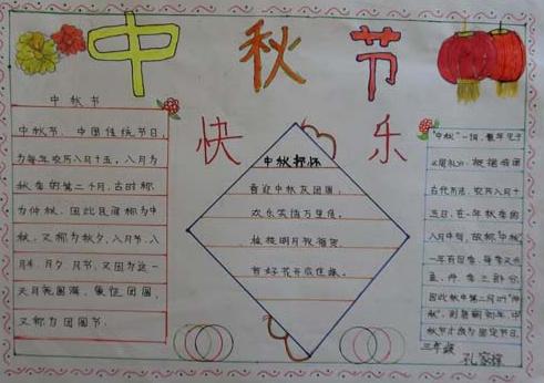 2021精美中秋节手抄报