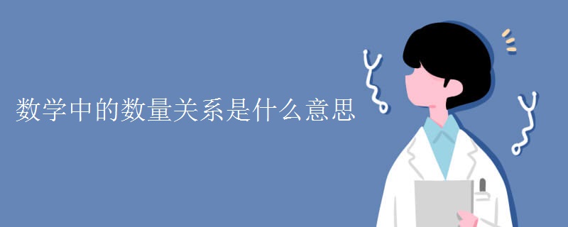数学中的数量关系是什么意思