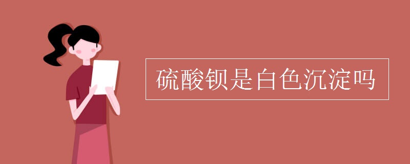 硫酸钡是白色沉淀吗