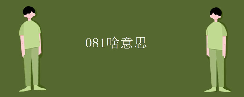 081啥意思