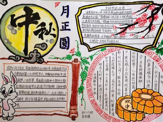 中秋节小学生手抄报简单又漂亮