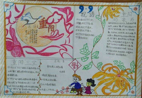 2021九九重阳节优秀手抄报