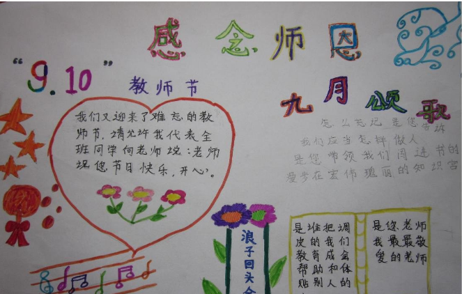 2021教师节手抄报大全简单