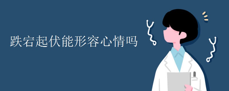 跌宕起伏能形容心情吗