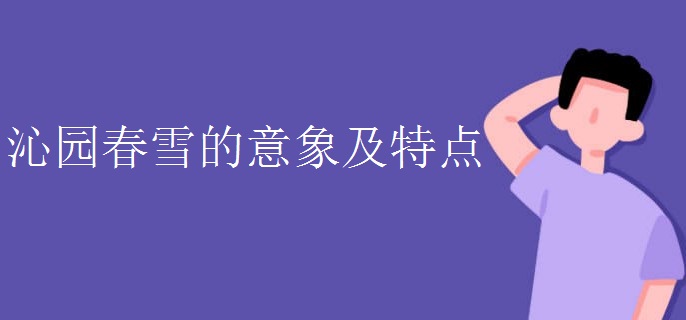 沁园春雪的意象及特点
