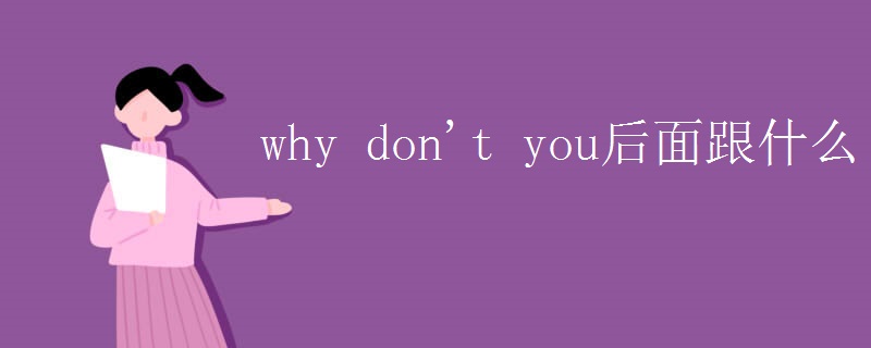why don't you后面跟什么