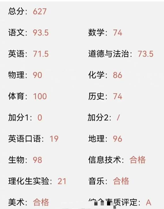 中考放榜 2023东莞中考平均分高达627