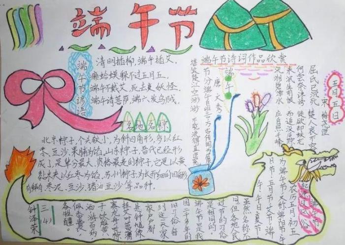 2022年端午节优秀手抄报精选