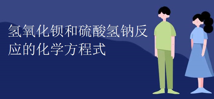 氢氧化钡和硫酸氢钠反应的化学方程式
