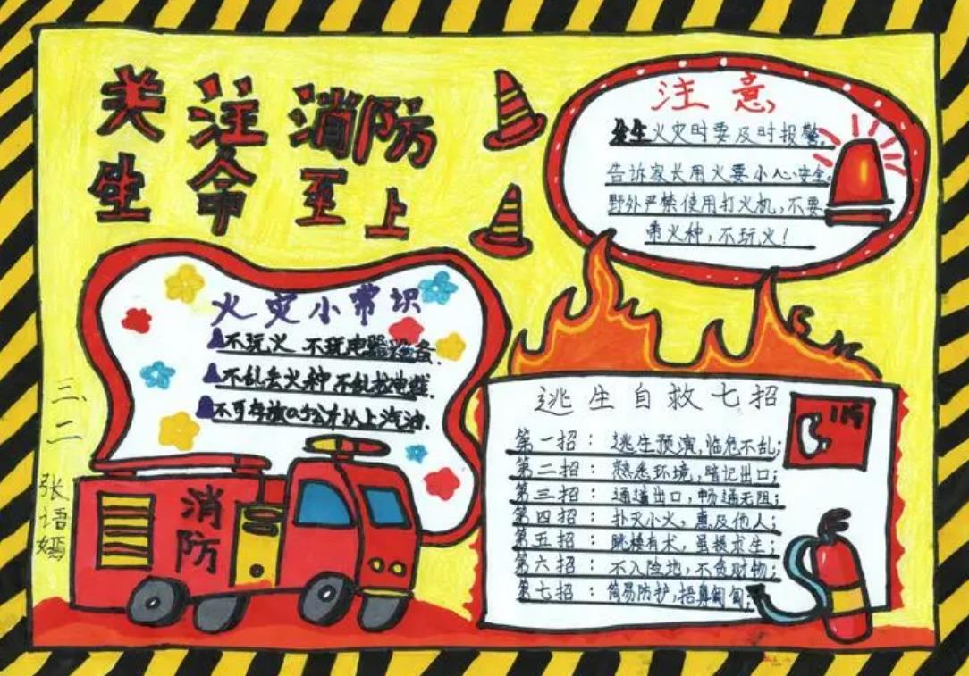 消防安全手抄报内容 消防手抄报精选