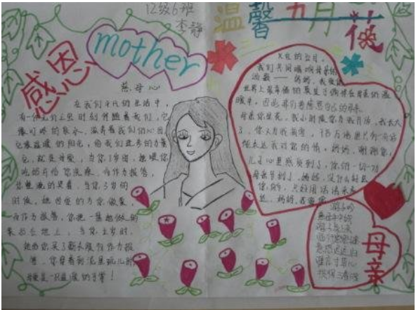 简单感恩节手抄报图片