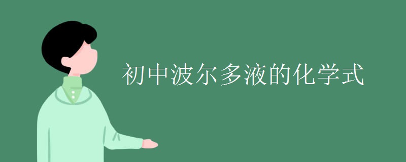 初中波尔多液的化学式