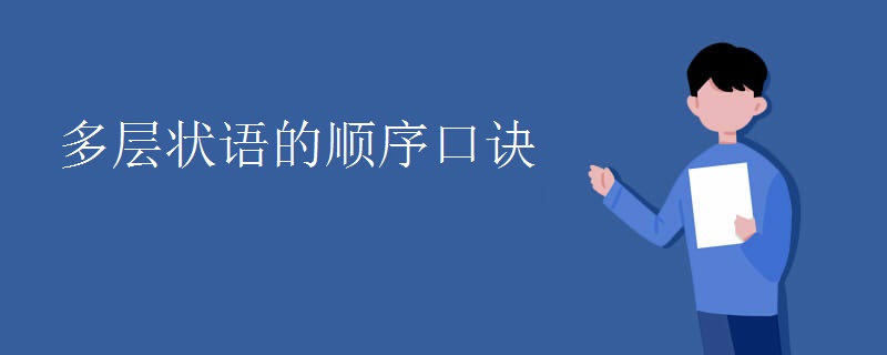 多层状语的顺序口诀