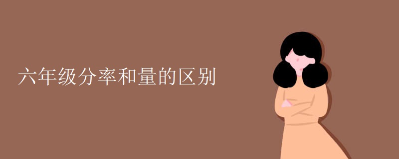 六年级分率和量的区别