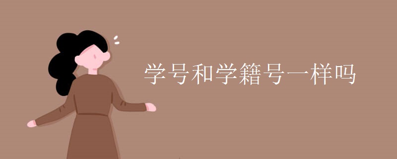 学号和学籍号一样吗