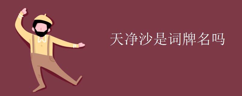 天净沙是词牌名吗