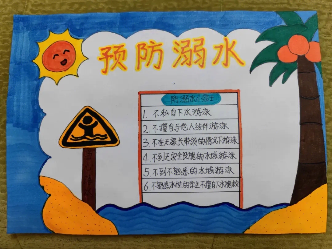 防溺水手抄报大全图片最新