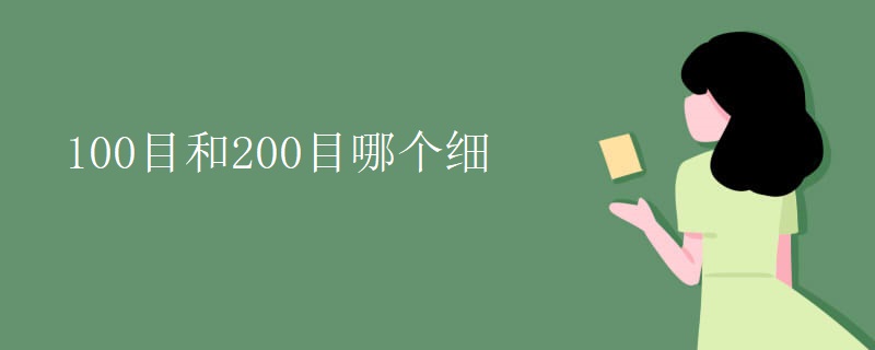 100目和200目哪个细