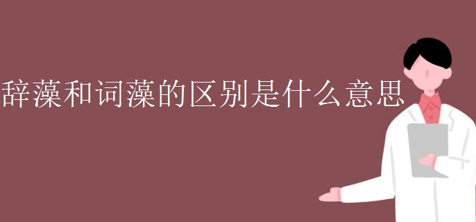 辞藻和词藻的区别是什么意思