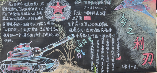 八一建军节精美黑板报欣赏