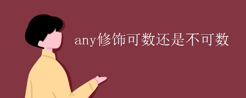 any修饰可数还是不可数