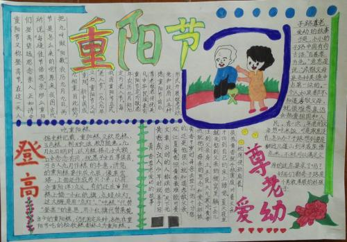 2021九九重阳节优秀手抄报