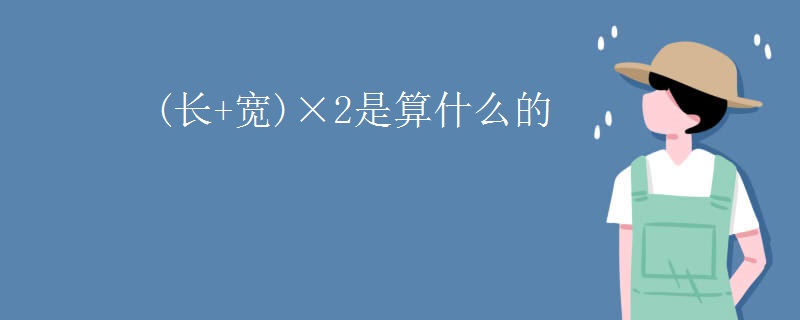 (长+宽)×2是算什么的