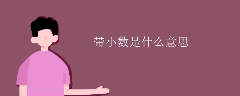 带小数是什么意思
