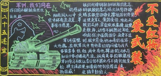 八一建军节精美黑板报欣赏