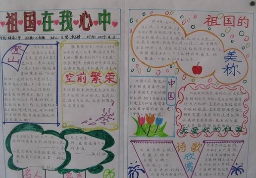 2021国庆节手抄报简单可爱