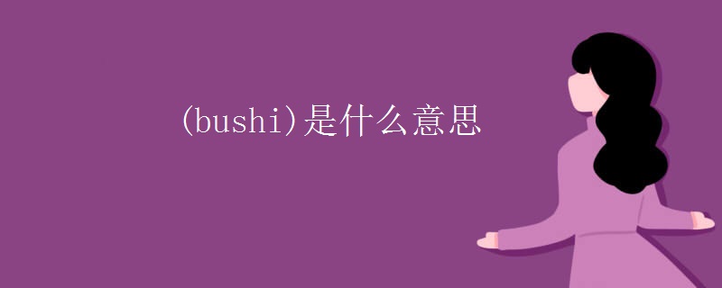 (bushi)是什么意思