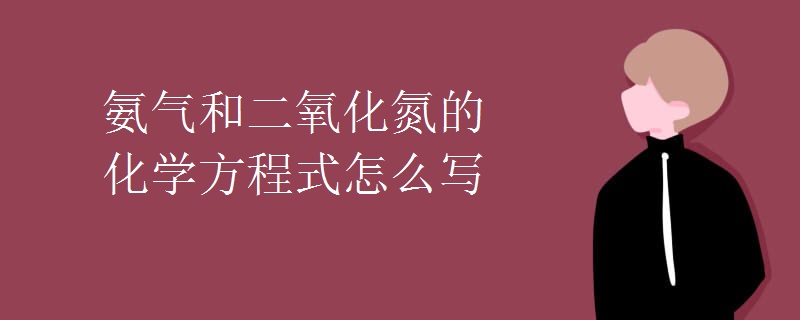 氨气和二氧化氮的化学方程式怎么写