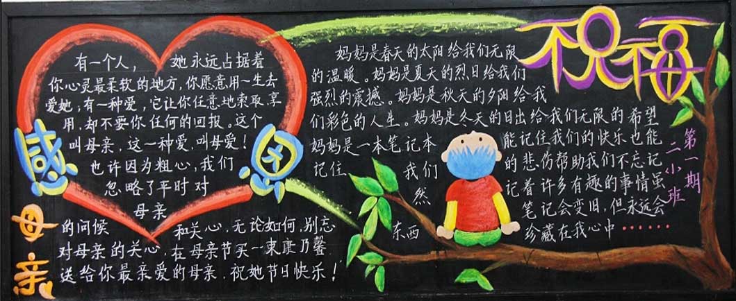2024母亲节黑板报图片大全