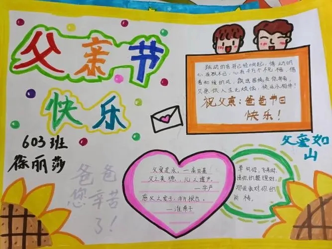 2023父亲节手抄报图片大全