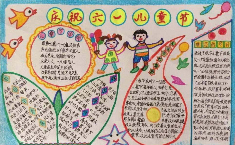 2022儿童节手抄报简单漂亮