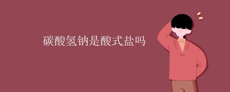 碳酸氢钠是酸式盐吗