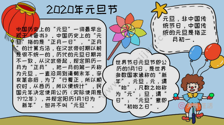 2023年1月1日元旦手抄报